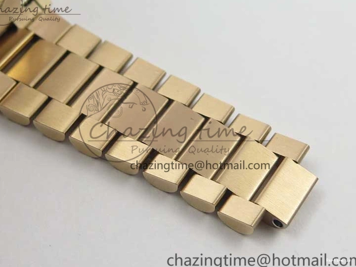 0108 Day-Date 36 RG 128239 Bp Maker Best Edition Pink Dial on RG President Bracelet Sporty 3136